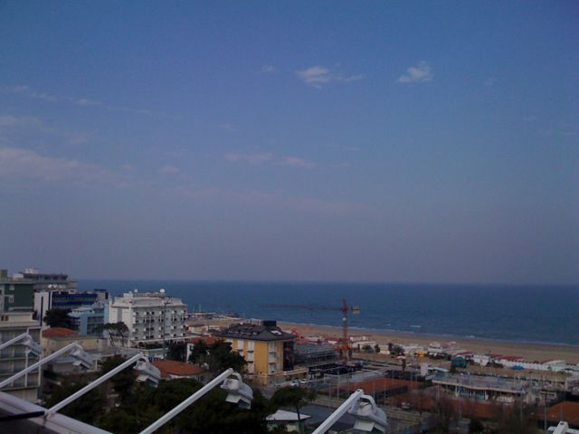 Riccione, vista dall'alto del tetto dell'Hotel Cristallo