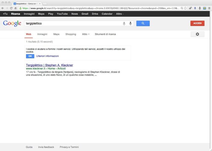 screenshoot pagina google ricerca tergiplettico