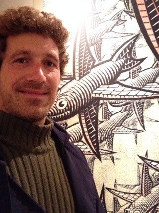 Stephen Augustus Kleckner alla mostra di Escher