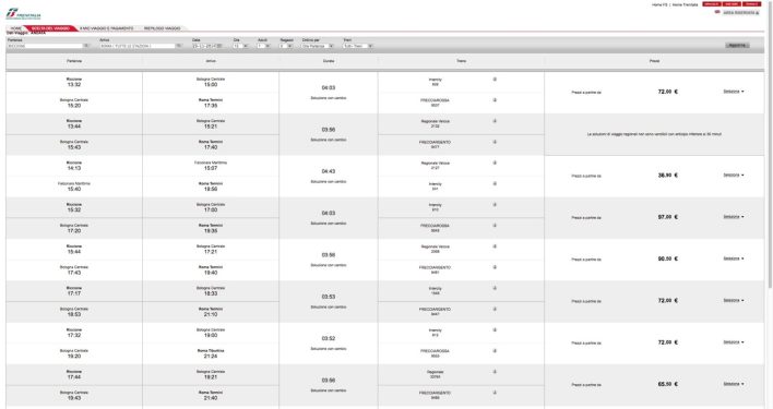 Copia di orario treni riccione - roma trenitalia