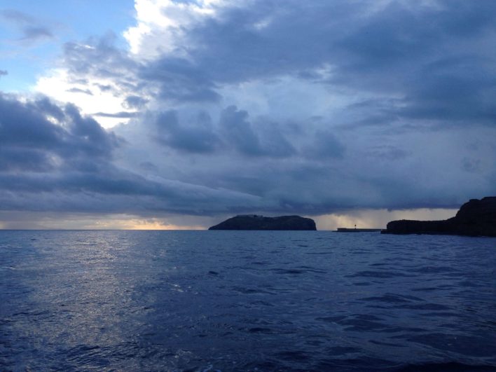 Isola di Ventotene sotto diluvio