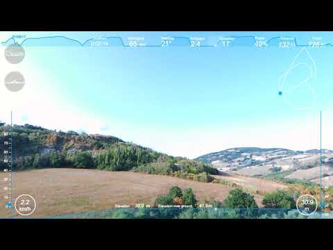 Volo con Parrot Bebop 2 in campo aperto a Castelnuovo