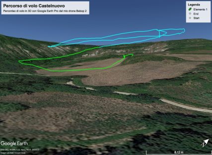 percorso Castelnuovo con drone 2