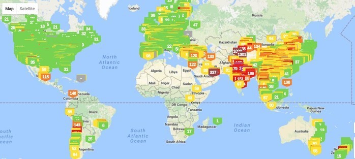 Website real-time sulla qualità dell’aria che respiriamo