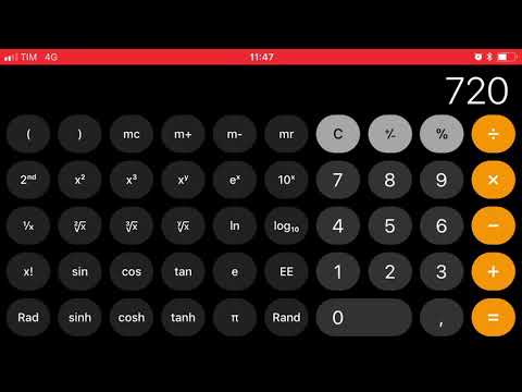 screenshoot calc app iPhone iOS 11