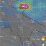 Schermata pioggia e temporali windy.com Temporale su Vieste