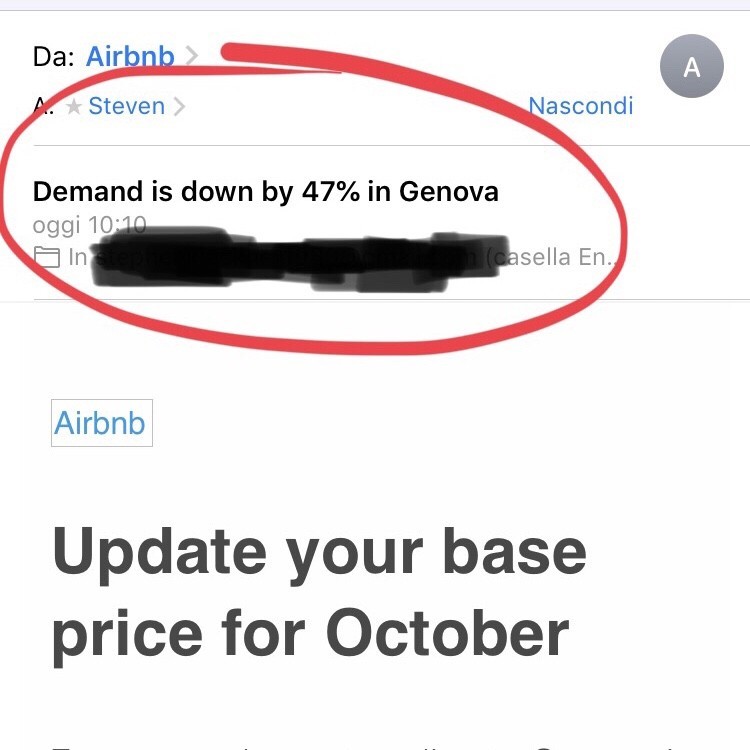 L’effetto crollo ponte Genova sulle prenotazioni Airbnb