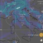 Accumulo pioggia sull'Italia con modello ECMWF