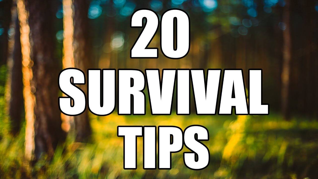20 survival tips