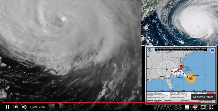 Hurricane Florence LIVE Images from Goes-16