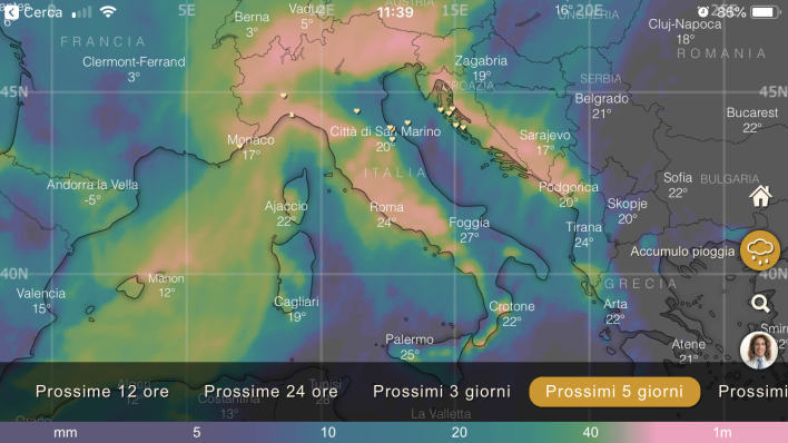 Pioggia e vento su gran parte dell’Italia per il week ed oltre…