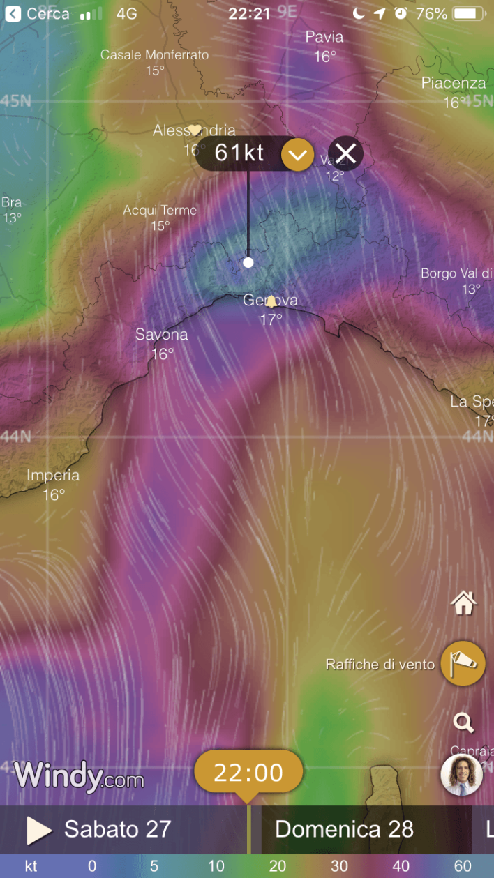 È arrivata la burrasca…