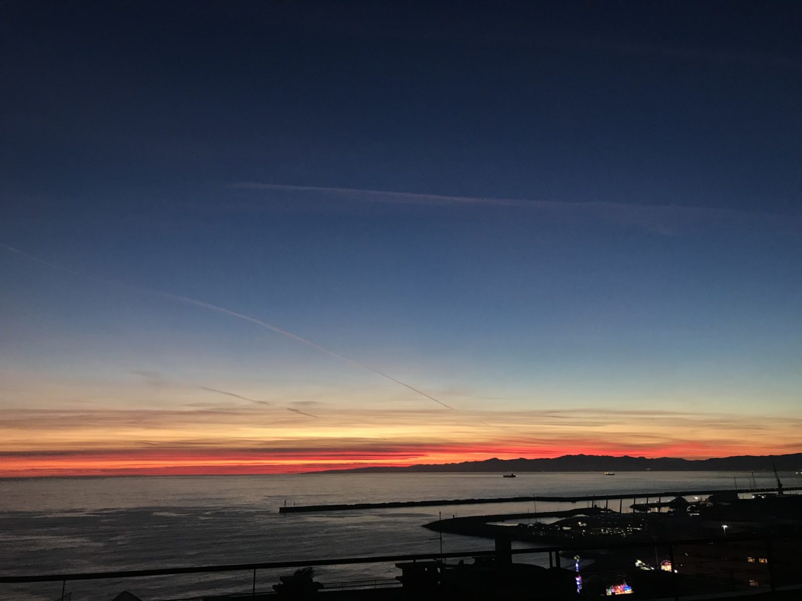 Fotografia del Tramonto da Genova Albaro