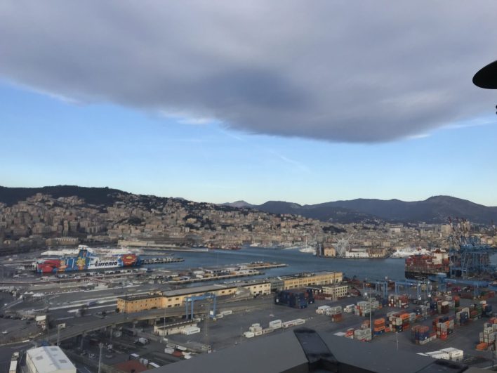 VIDEO Panorama from the Lanterna (lighthouse) of Genoa