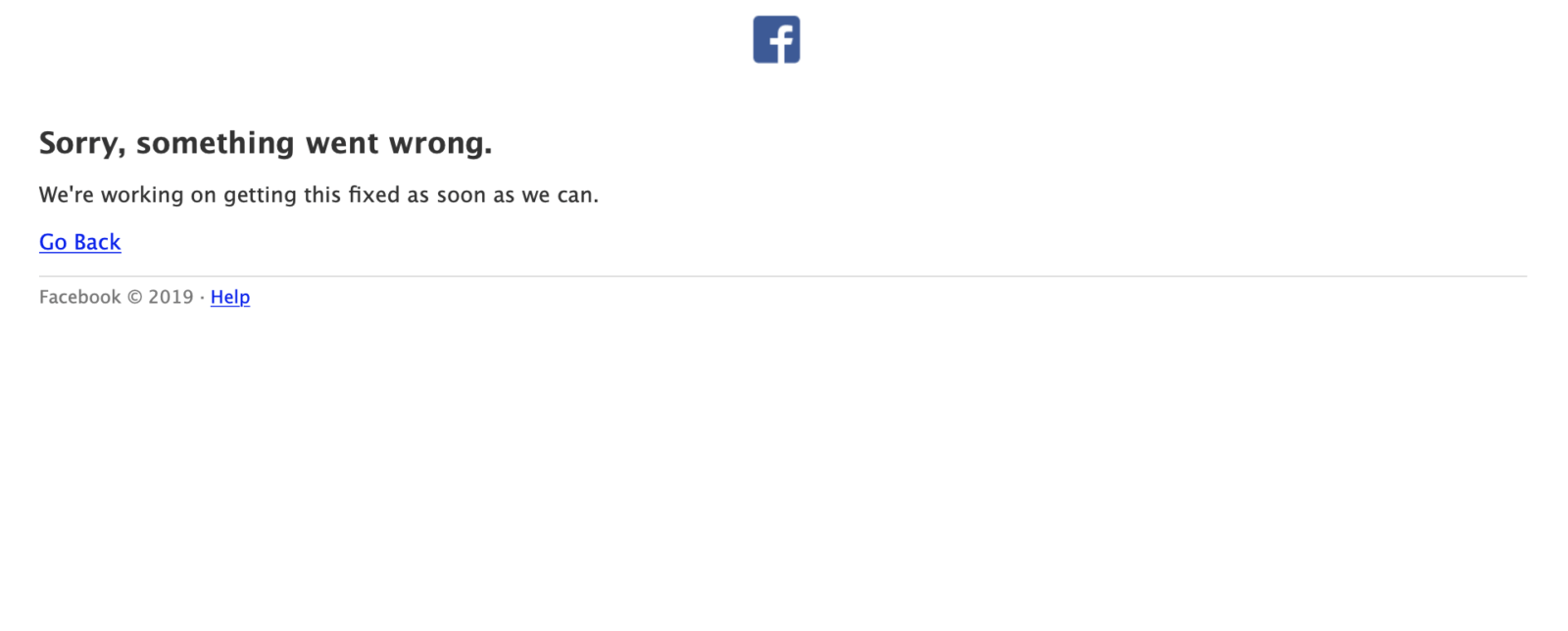 Facebook off-line