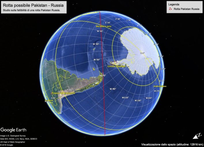 Rotta possibile Pakistan - Russia by Stephen Kleckner 2