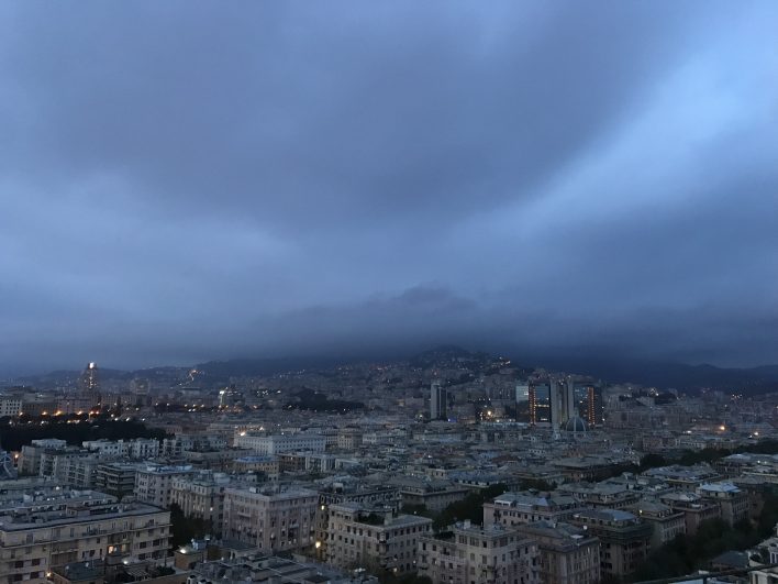 Foto di Genova, durante allerta meteo del 21 ottobre 2019