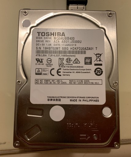 HDD 4TB Ripristinato Con Data Rescue Ed FTP