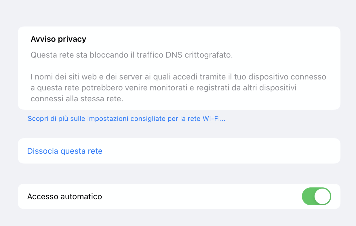 Questa rete sta bloccando il traffico DNS crittografato [RISOLTO]